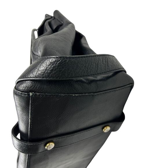 EXTREMELY RARE Juicy Couture Black Leather XL Birkin Top Handle Harness Handbag - Picture 6 of 12